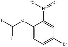 4-Bromo-1-(difluoromethoxy)-2-nitro-benzene Struktur