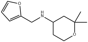 (2,2-DIMETHYL-TETRAHYDRO-PYRAN-4-YL)-FURAN-2-YLMETHYL-AMINE HYDROCHLORIDE Struktur