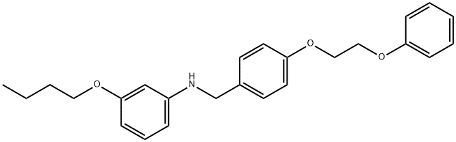 3-Butoxy-N-[4-(2-phenoxyethoxy)benzyl]aniline Struktur