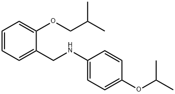 N-(2-Isobutoxybenzyl)-4-isopropoxyaniline Struktur