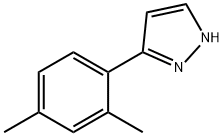 3-(2,4-Dimethylphenyl)-1H-pyrazole Struktur