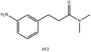 3-(3-aminophenyl)-N,N-dimethylpropanamide hydrochloride Struktur