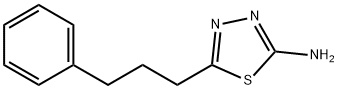 5-(3-phenylpropyl)-1,3,4-thiadiazol-2-amine Struktur