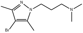 N-[3-(4-bromo-3,5-dimethyl-1H-pyrazol-1-yl)propyl]-N,N-dimethylamine Struktur