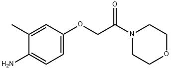 [2-methyl-4-(2-morpholin-4-yl-2-oxoethoxy)phenyl]amine Struktur