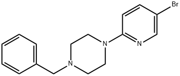 1-Benzyl-4-(5-bromo-2-pyridinyl)piperazine Struktur