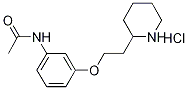 N-{3-[2-(2-Piperidinyl)ethoxy]phenyl}acetamidehydrochloride Struktur