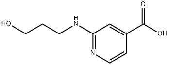 2-[(3-Hydroxypropyl)amino]isonicotinic acid Struktur