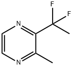 2-(1,1-Difluoroethyl)-3-methylpyrazine Struktur