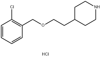 4-{2-[(2-Chlorobenzyl)oxy]ethyl}piperidinehydrochloride Struktur