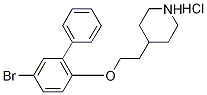 4-{2-[(5-Bromo[1,1'-biphenyl]-2-yl)oxy]-ethyl}piperidine hydrochloride Struktur