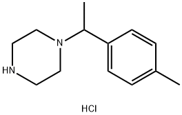 1-(1-p-Tolyl-ethyl)-piperazine dihydrochloride Struktur