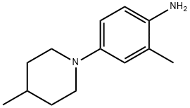 2-Methyl-4-(4-methyl-1-piperidinyl)aniline Struktur