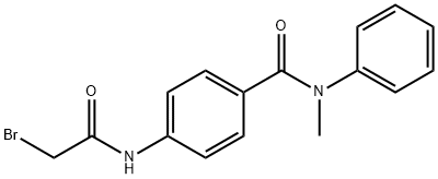 4-[(2-Bromoacetyl)amino]-N-methyl-N-phenylbenzamide Struktur