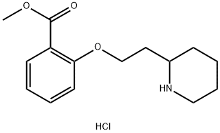 Methyl 2-[2-(2-piperidinyl)ethoxy]benzoatehydrochloride Struktur