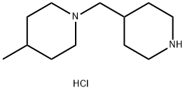 4-Methyl-1-(4-piperidinylmethyl)piperidinedihydrochloride Struktur