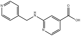 2-[(4-Pyridinylmethyl)amino]isonicotinic acid Struktur