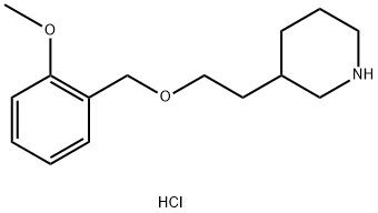 3-{2-[(2-Methoxybenzyl)oxy]ethyl}piperidinehydrochloride Struktur