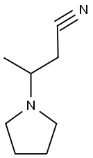 1-pyrrolidinepropanenitrile, beta-methyl- Struktur