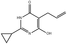 5-Allyl-2-cyclopropylpyrimidine-4,6-diol Struktur