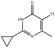 5-Chloro-2-cyclopropyl-6-methyl-pyrimidin-4-ol Struktur