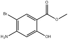 Methyl 4-amino-5-bromo-2-hydroxybenzoate Struktur