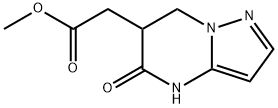 Methyl (5-oxo-4,5,6,7-tetrahydropyrazolo-[1,5-a]pyrimidin-6-yl)acetate Struktur