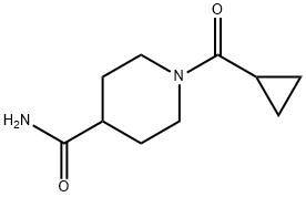 1-(Cyclopropylcarbonyl)-4-piperidinecarboxamide Struktur