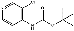 tert-Butyl 3-chloropyridin-4-ylcarbamate Struktur