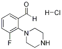 3-FLUORO-2-(1-PIPERAZINO)-BENZALDEHYDEHYDROCHLORIDE Struktur