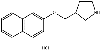 3-[(2-NAPHTHYLOXY)METHYL]PYRROLIDINE HYDROCHLORIDE Struktur