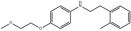 4-(2-Methoxyethoxy)-N-(2-methylphenethyl)aniline Struktur