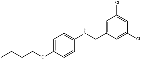 4-Butoxy-N-(3,5-dichlorobenzyl)aniline Struktur