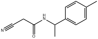 2-cyano-N-[1-(4-methylphenyl)ethyl]acetamide Struktur