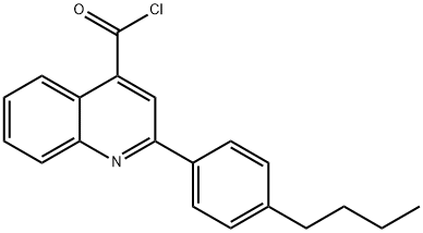 2-(4-butylphenyl)quinoline-4-carbonyl chloride Struktur