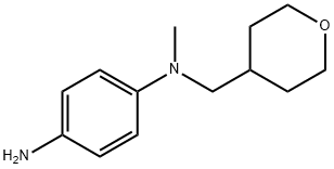 N-1-Methyl-N~1-(tetrahydro-2H-pyran-4-ylmethyl)-1,4-benzenediamine Struktur