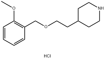 4-{2-[(2-Methoxybenzyl)oxy]ethyl}piperidinehydrochloride Struktur