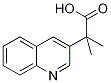 2-Methyl-2-(3-quinolinyl)propanoic acid Struktur