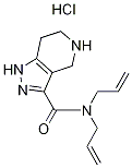 N,N-Diallyl-4,5,6,7-tetrahydro-1H-pyrazolo-[4,3-c]pyridine-3-carboxamide hydrochloride Struktur