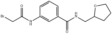 3-[(2-Bromoacetyl)amino]-N-(tetrahydro-2-furanylmethyl)benzamide Struktur