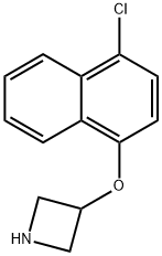 3-[(4-Chloro-1-naphthyl)oxy]azetidine Struktur