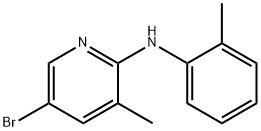 5-Bromo-3-methyl-N-(2-methylphenyl)-2-pyridinamine Struktur