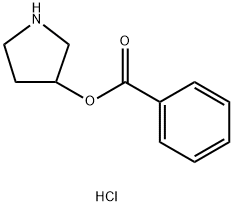 3-Pyrrolidinyl benzoate hydrochloride Struktur