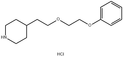 4-[2-(2-Phenoxyethoxy)ethyl]piperidinehydrochloride Struktur