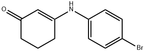 2-cyclohexen-1-one, 3-[(4-bromophenyl)amino]- Struktur