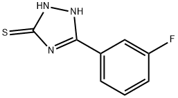 4H-1,2,4-triazole-3-thiol, 5-(3-fluorophenyl)- Struktur