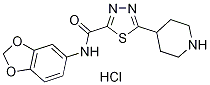 1,3,4-thiadiazole-2-carboxamide, N-1,3-benzodioxol-5-yl-5- Struktur