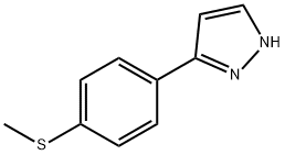 3-[4-(Methylthio)phenyl]-1H-pyrazole Struktur