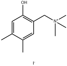 (2-Hydroxy-4,5-dimethylphenyl)-N,N,N-trimethylmethanaminium iodide Struktur