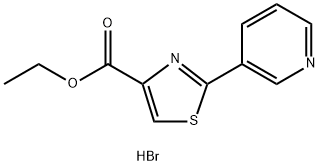 2-Pyridin-3-yl-thiazole-4-carboxylic acid ethyl ester hydrobromide Struktur